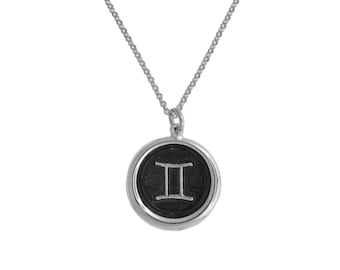 Gemini Symbol Zodiac Pendant