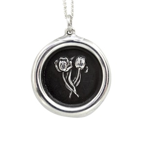 Tulips Wax Seal Pendant