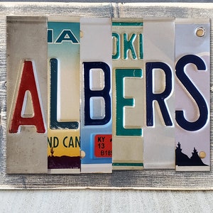 Custom License Plate Signs - Personalized