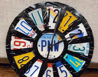 License Plate Clock