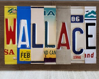 Custom License Plate Signs - Personalized
