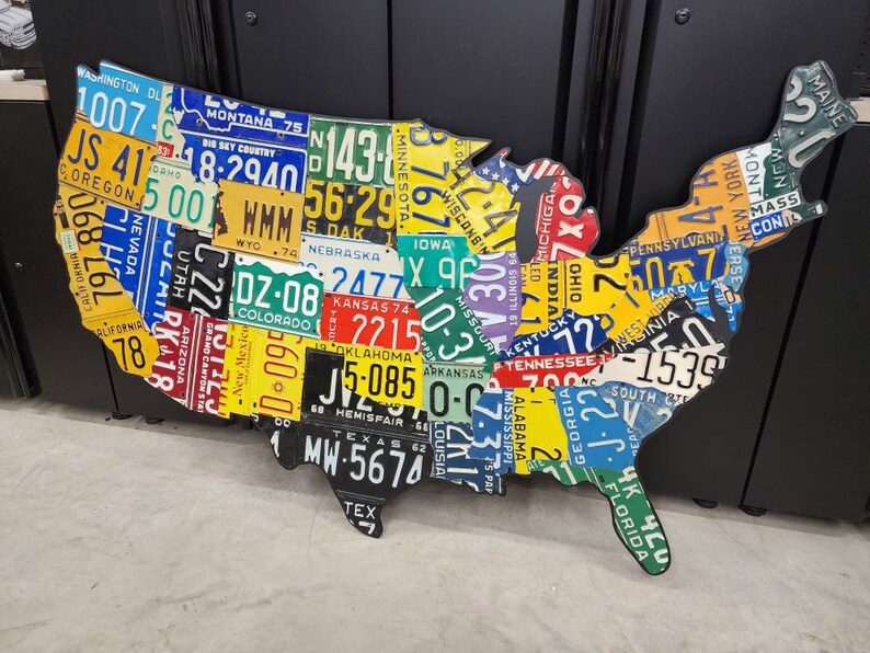 License Plate Map Authentic USA - Il 794xN.4285097839 6240 