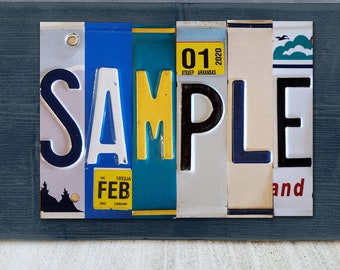 Custom License Plate Signs - Personalized