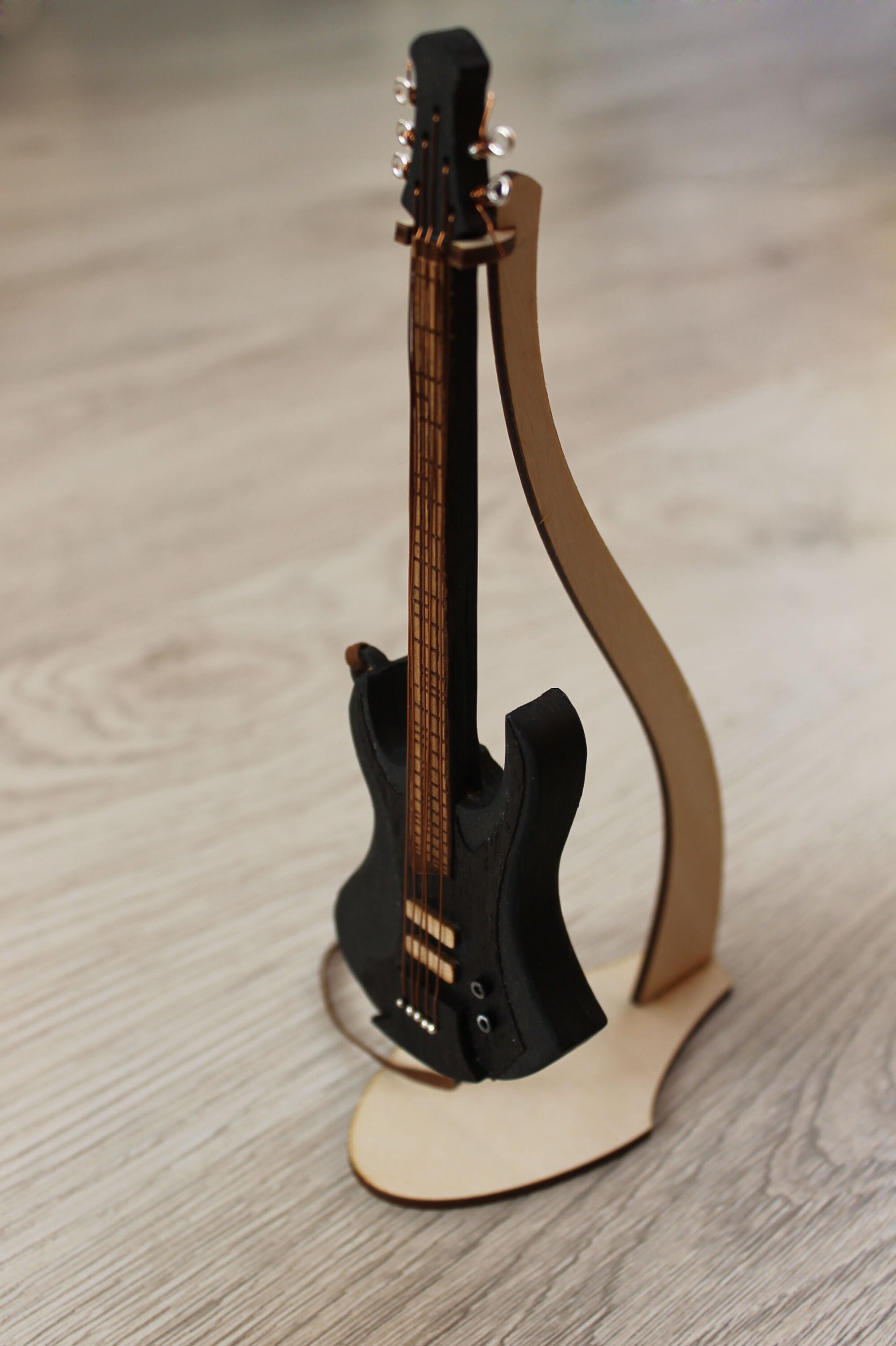 Bass guitar TOY miniature replica present Etsy