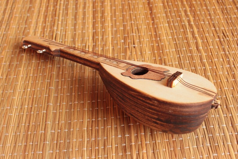 Mandolin TOY miniature replica present | Etsy