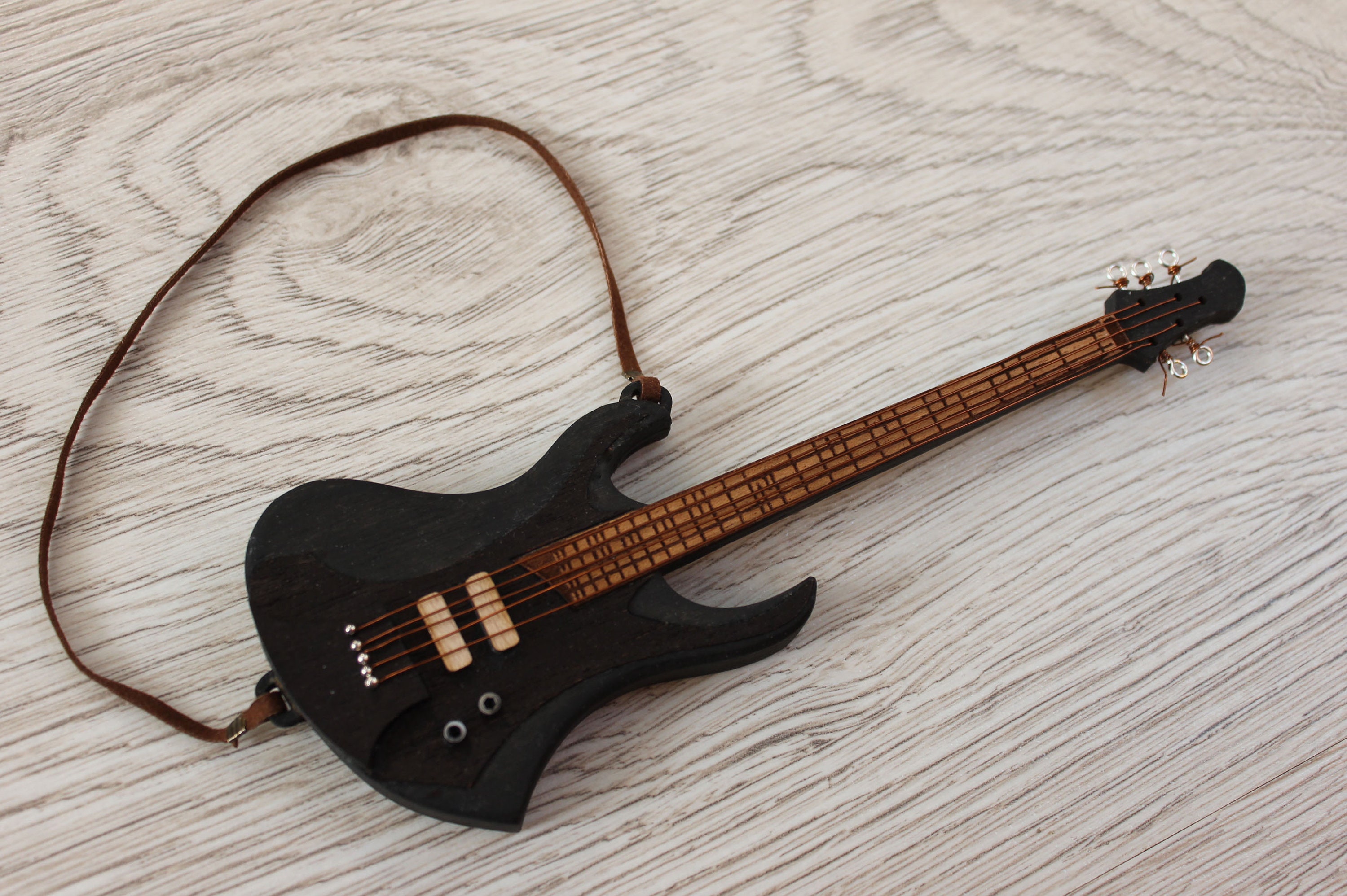 Bass guitar TOY miniature replica present Etsy