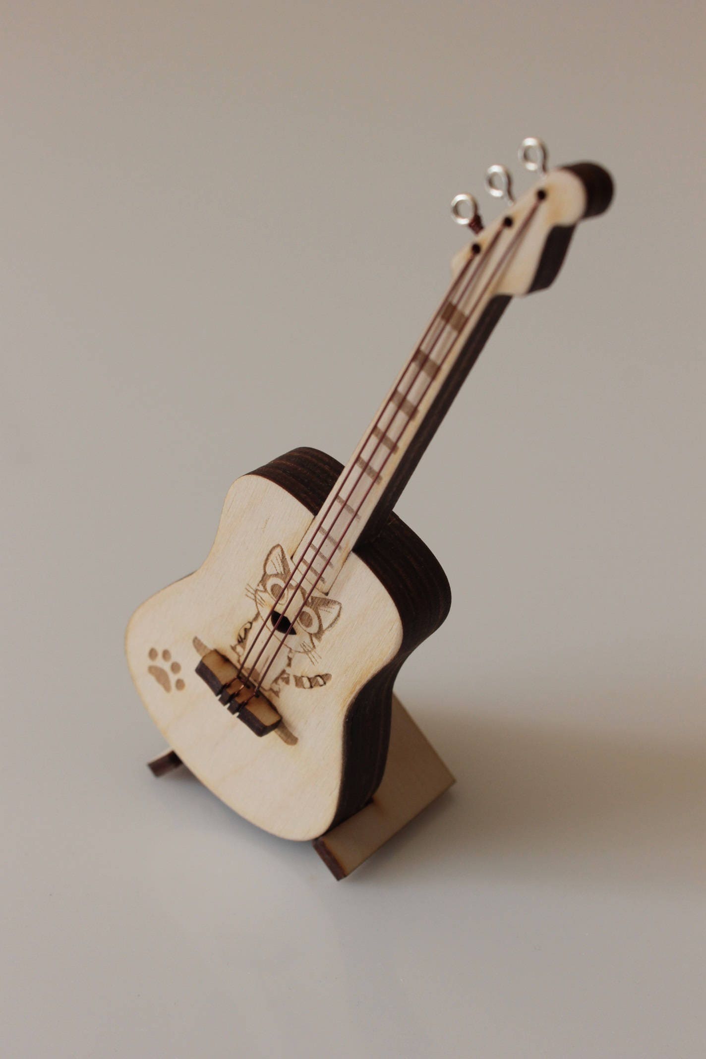 Guitar With a Picture in the Anime Style TOY Miniature | Etsy Australia