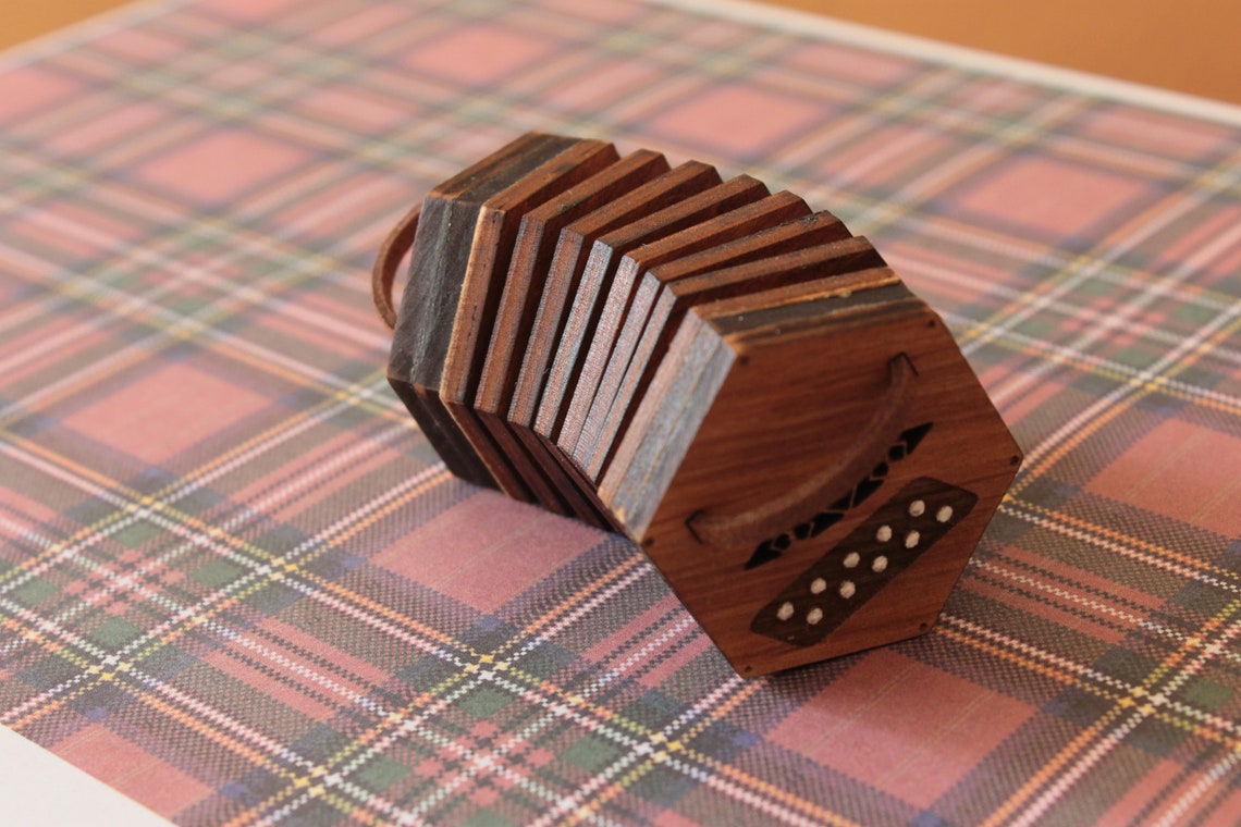 Concertina accordion TOY miniature copy present Etsy