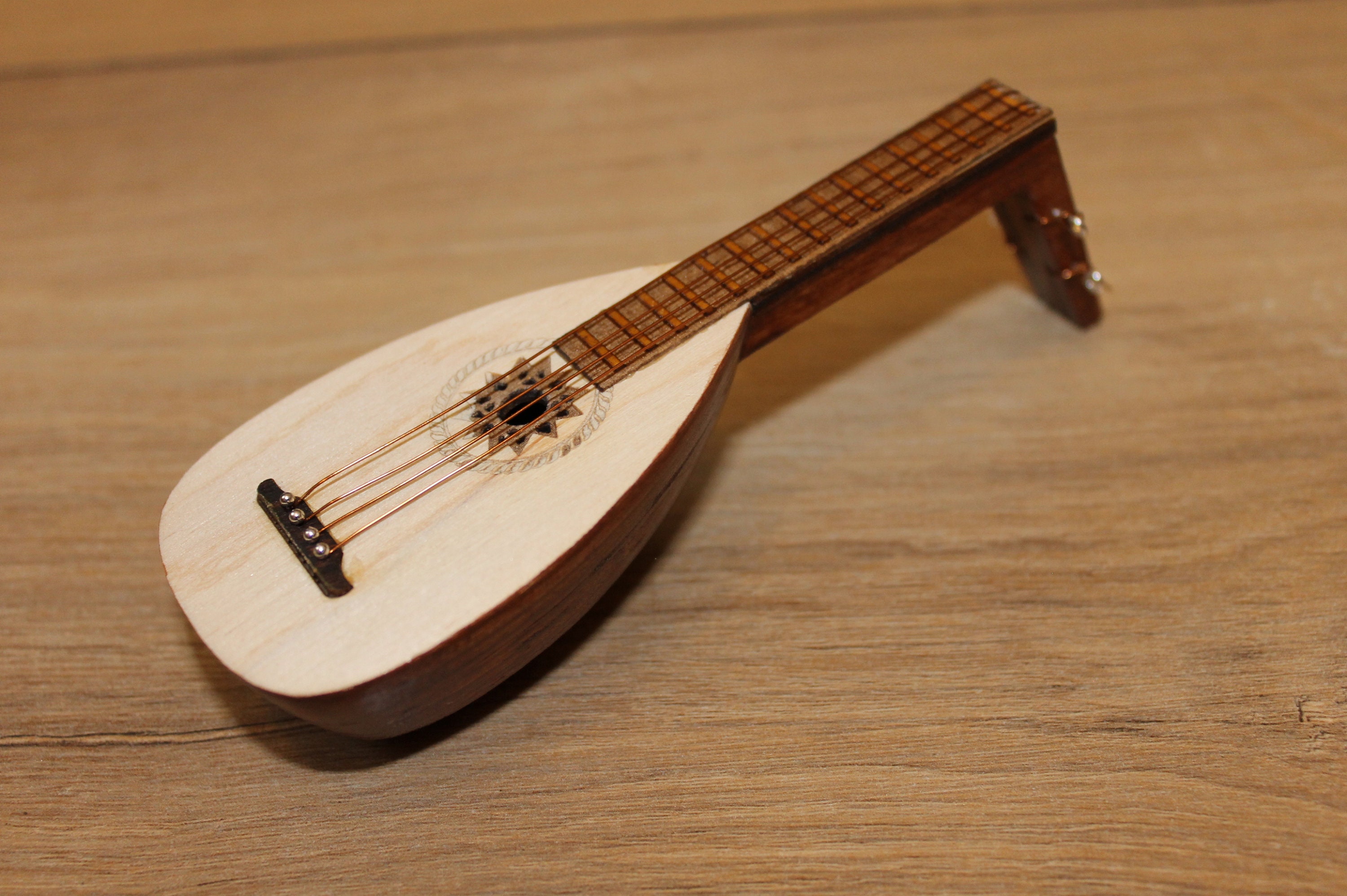 Lute TOY miniature copy miniature replica present Etsy
