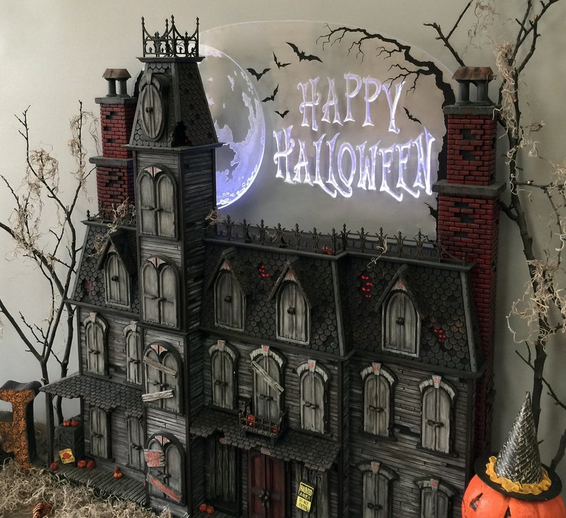 This Halloween Advent Calendar house is hand crafted. image 1
