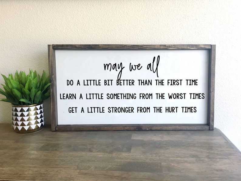 May we all Florida Georgia Line framed wood sign | Etsy