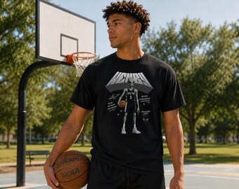 Wemby Alien Tee | Basketball Streetwear Shirt | “The Spur of the Moment” Graphic T-Shirt