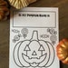 Printable Pumpkin Name Plate Coloring Page Kid's - Etsy