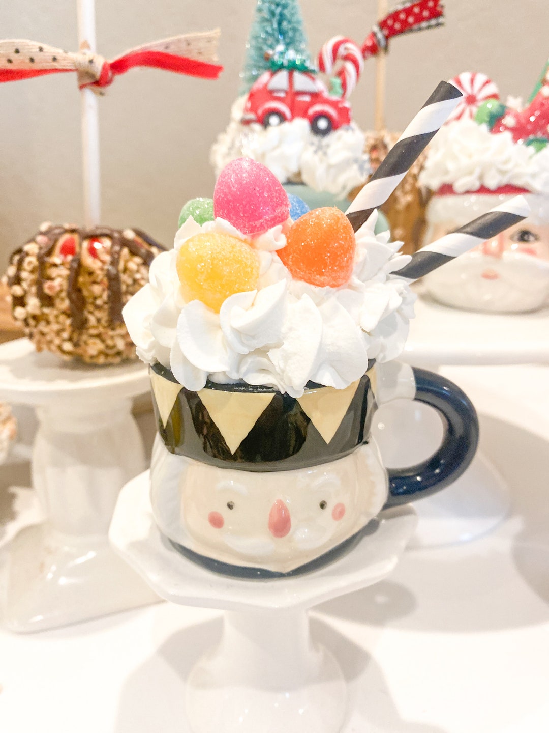 Fake Hot Chocolate Nutcracker and Gumdrops Mini Cup Etsy