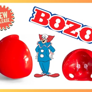The Sillycone BOZO™ | 100% Silicone Self-Attaching Red Clown Nose | No Glue No String| Handmade Performance-Quality Nose