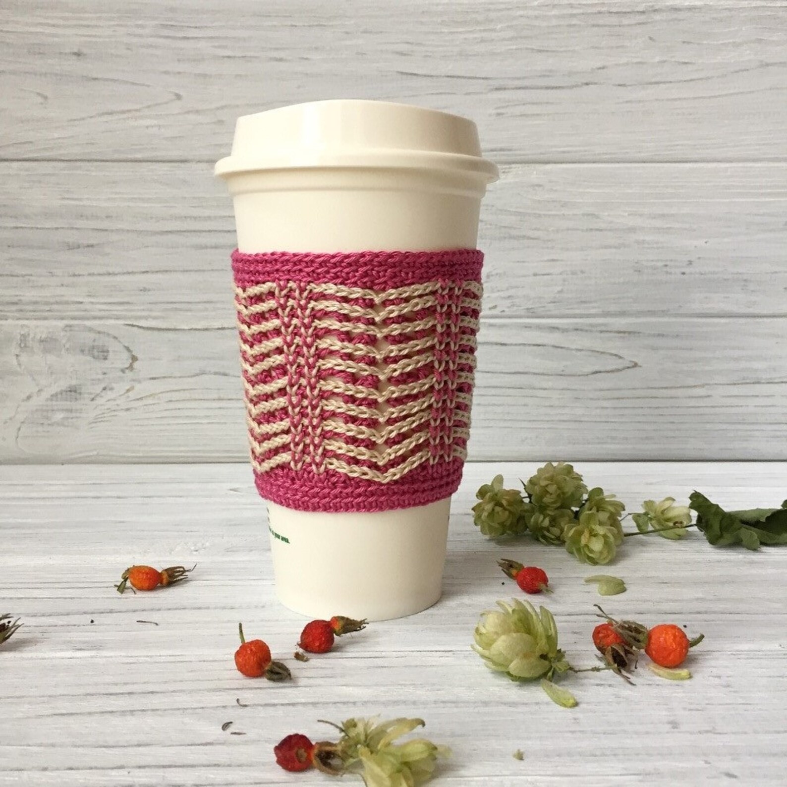 thumbnail image 2 of 12 Free Crochet Mug Cozy Patterns For Coffee Cups With Handles 2 of 9
