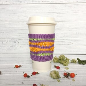 Crochet Cup Cozy, Coffee Cup Cozy, Cup Sleeve, Tea Cup Cozy, Cozy, Drink Cozy, Organic Coffee Cozy, Knit Mug Cozy, Knit Cup Sleeve