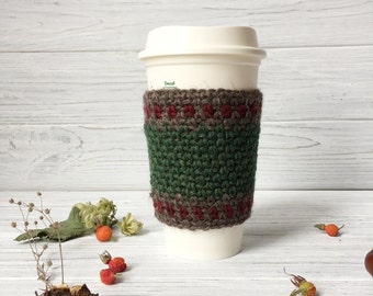 Coffee Cup Cozy, Coffee Cover, Tea Cozy, Coffee Cup Warmer, Cup Cozy, Red Coffee Cozy, Coffee Cup Sleeve, Cup Sleeve, Coffee Cover