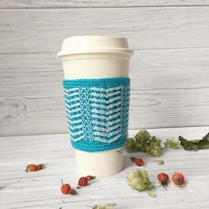 Blue Crochet Cup Cozy, Gift For Teacher, Tea Cozy, Coffee Cozy, Coffee Cup Sleeve,Tea Cup Sleeve, Tea Cozy, Coffee Cozy, Organic Coffee Cozy