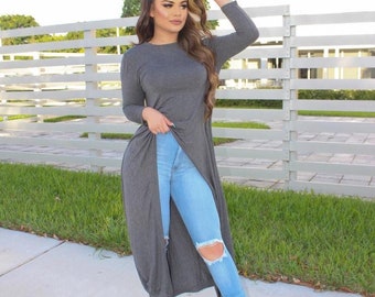 high low tunic blouse