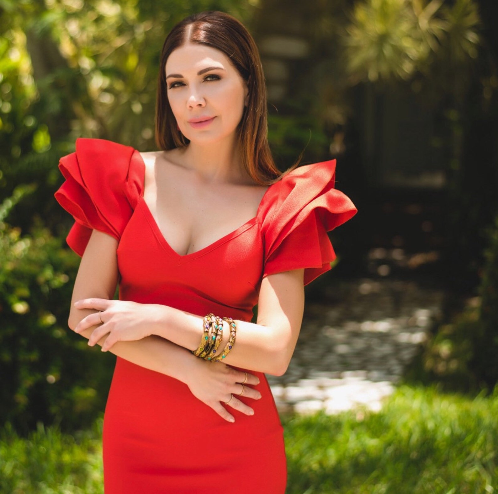 Fiona Red Bandage Dress main image 1