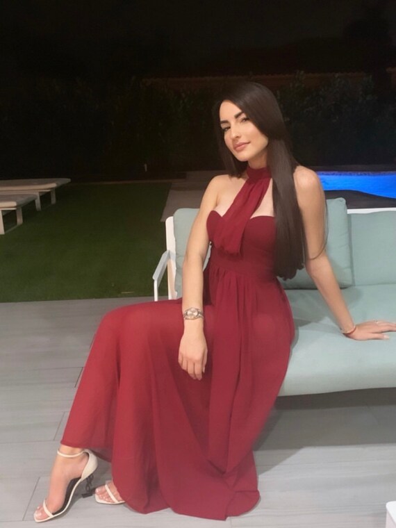 sheer skirt maxi dress