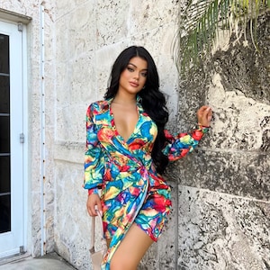 Printed Shirt Dress