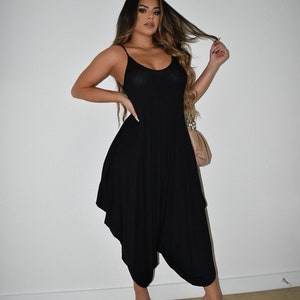 Black Boho Wide Leg Jumper