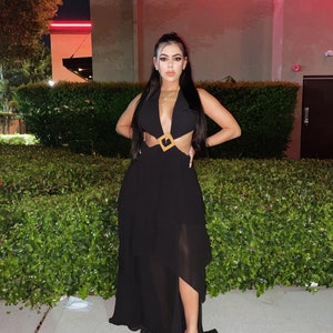 Black Layered Maxi Dress