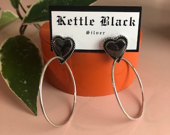 Heart Hoop Earrings Made to Order