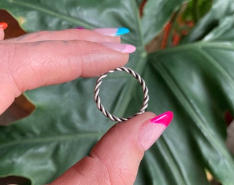 Twist Stacker Ring Sterling Silver