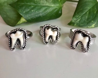 CUSTOM Raccoon Tooth Ring