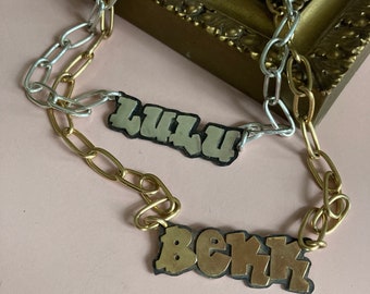 CUSTOM Name Plate Necklace