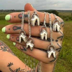 Coyote Tooth Necklace Sterling Silver Made To Order