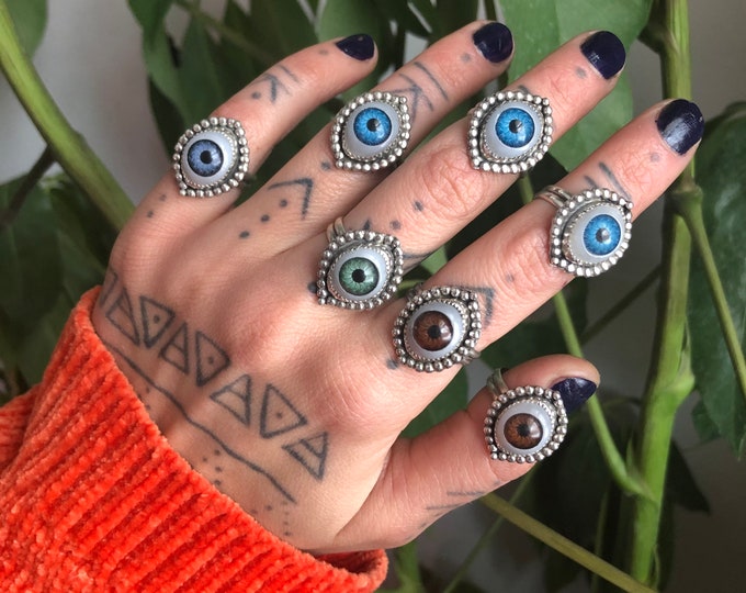 Eyeball Ring Custom Made to Order Etsy