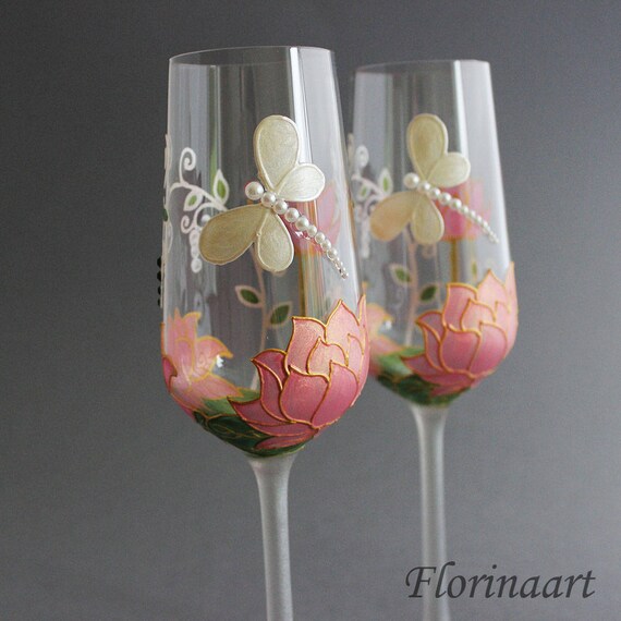 30th Wedding Anniversary Glasses Pearl Anniversary Glasses Etsy