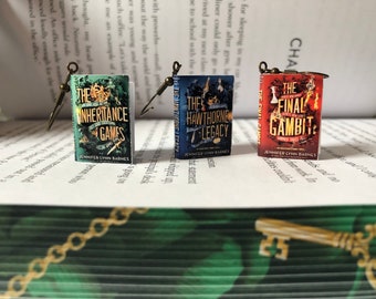 The Inheritance Games inspired book earrings