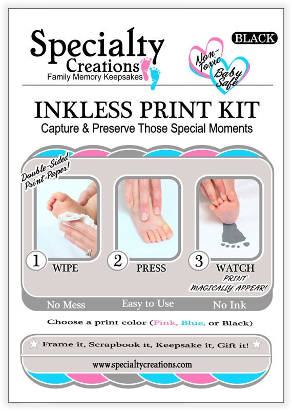 mess free infant print kit
