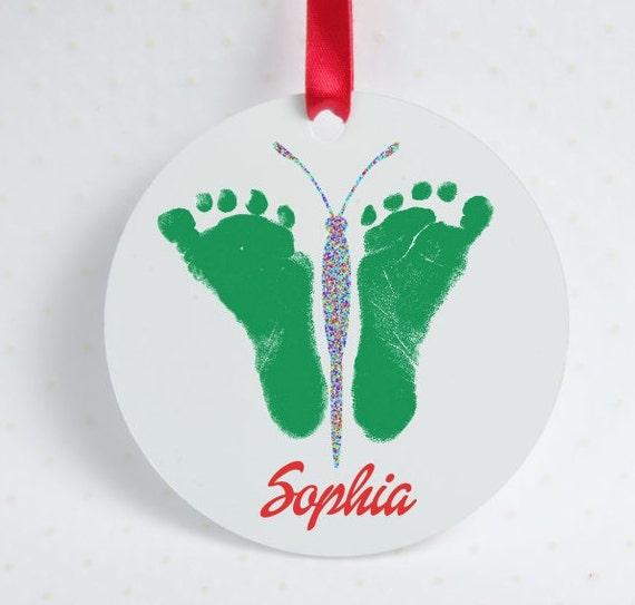 baby footprint ornament