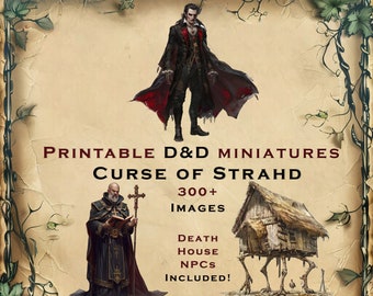 Curse of Strahd D&D Miniatures: Printable Tabletop RPG Collection (Digital Download)