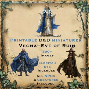 Vecna: Eve of Ruin DND MINIATUR und KUNST Sammlung - Druckbare Miniaturen Dungeons and Dragons für Tabletop D&D rpg