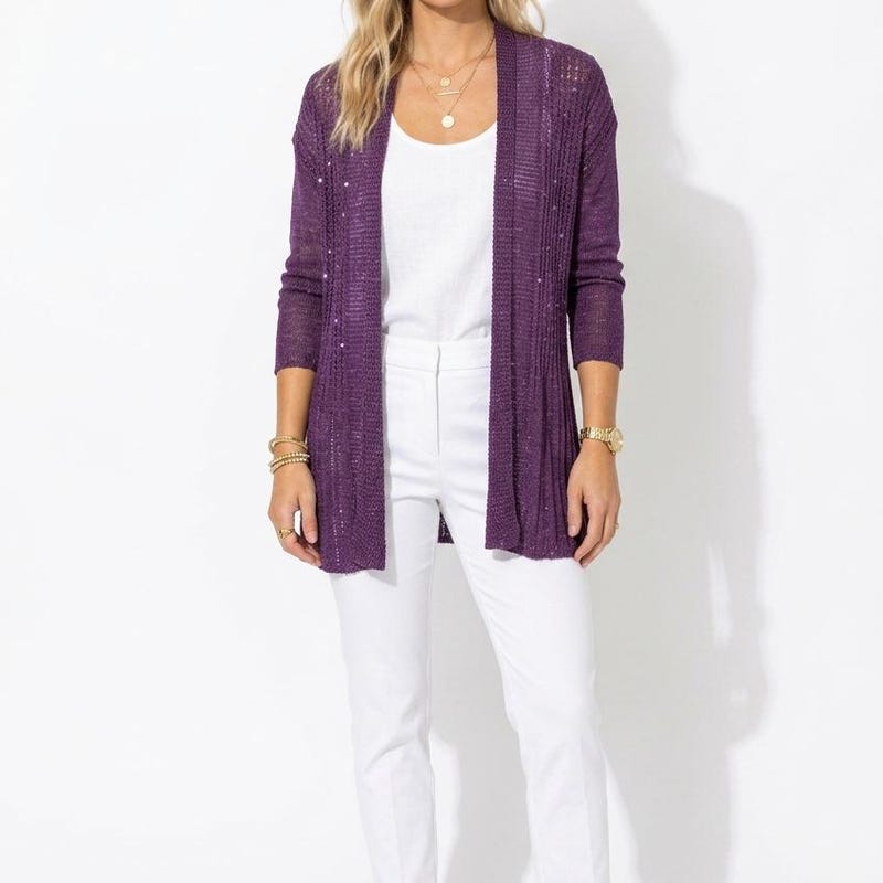 Open Knit Sweater Sequins - Etsy
