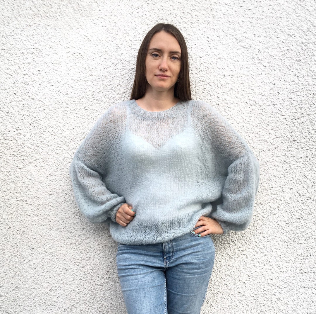 Mohair Pullover Alpaca Wool Sweater Gift for Mom From - Etsy