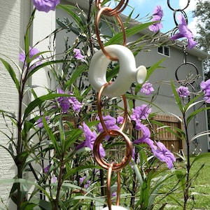 White Vase Rain Chain