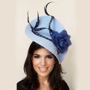 Royal blue ascot hat clearance