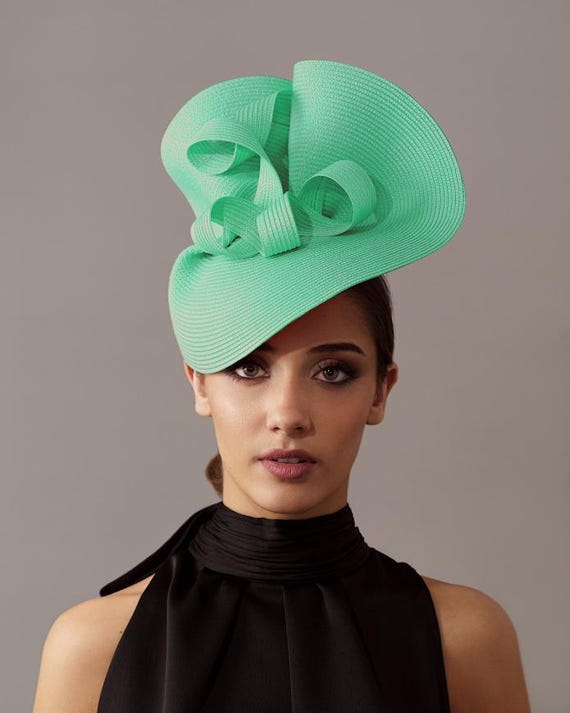 Kentucky Derby Fascinator Aquamarine - Ascot Green  display picture 1