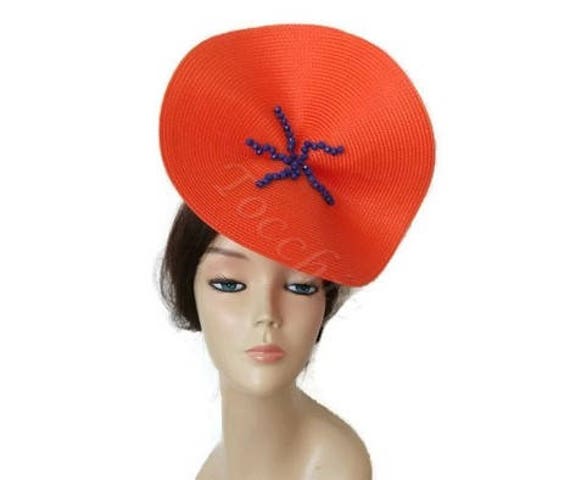 orange ascot hat