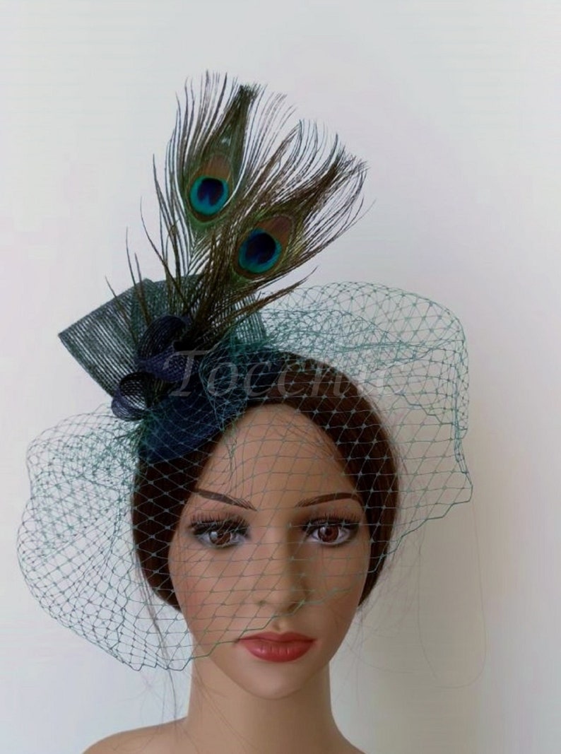 Royal Turkey Fascinator Blue and Green Fascinator Blue and Etsy