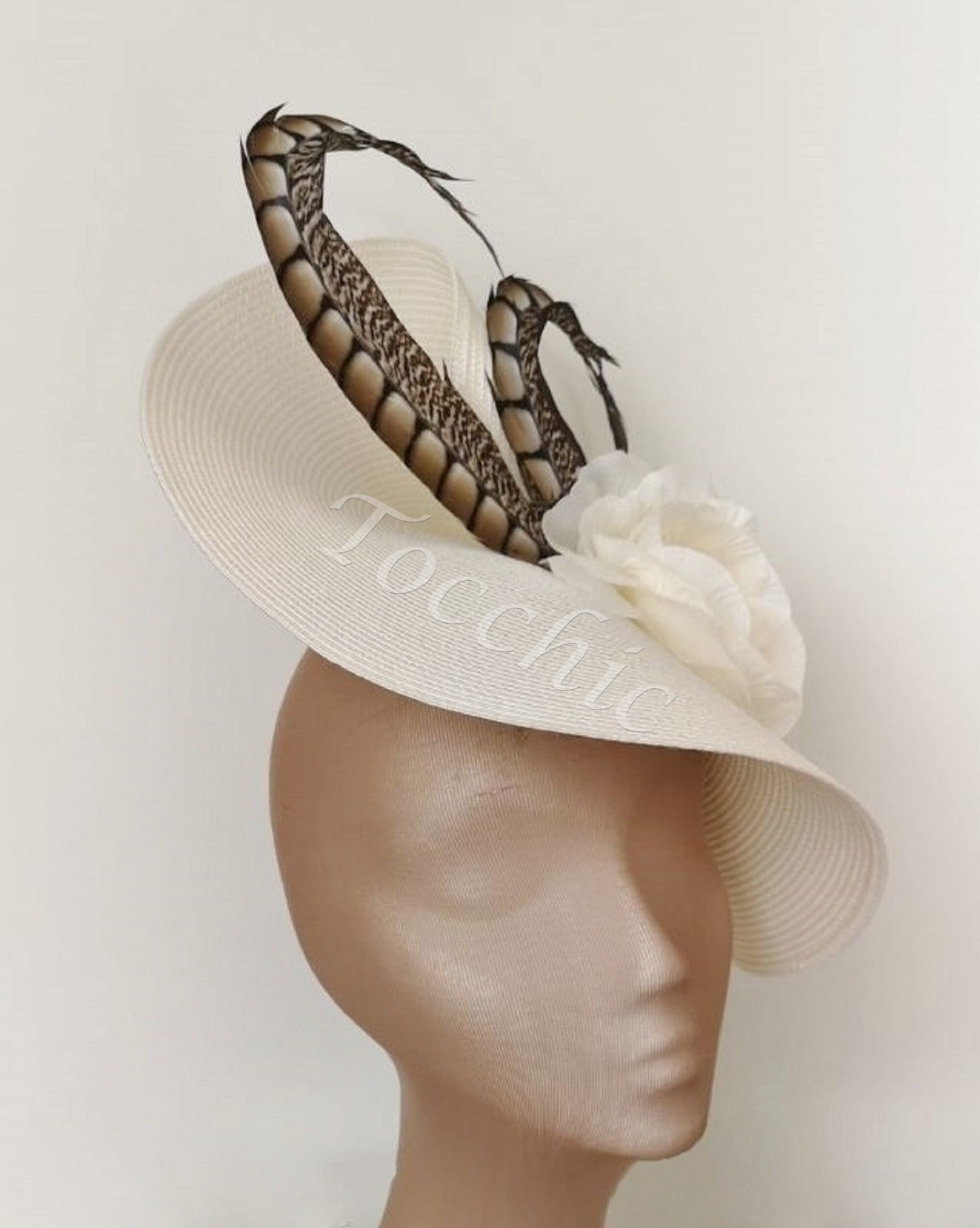 Kentucky Derby Cream Hat for Women Royal Ascot Fascinator Etsy