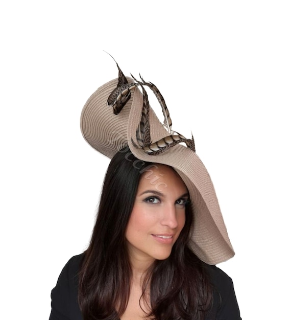Kentucky Derby Hat Beige 